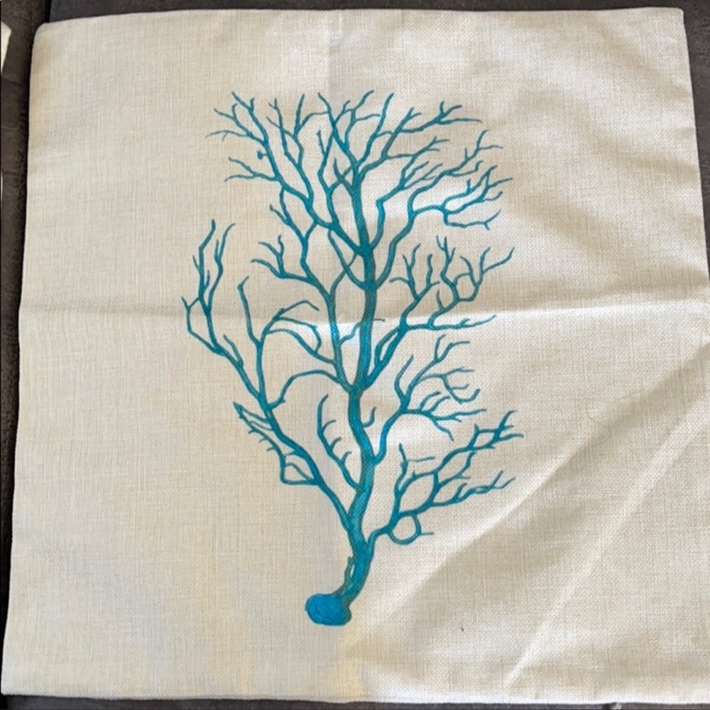 Beach house accent pillow